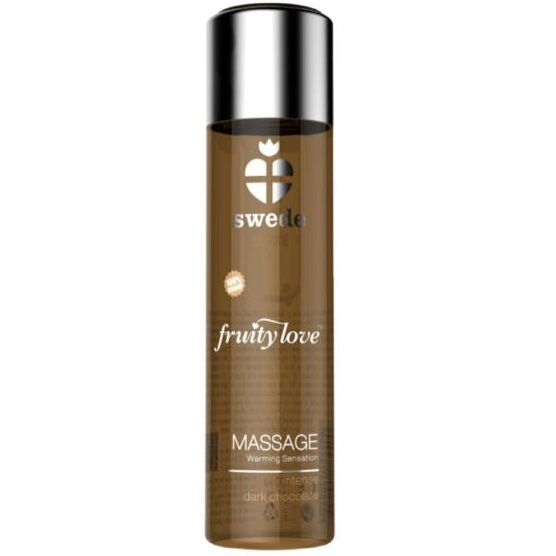 Huile fruity love effet chauffant de massage chocolat noir intense 60 ml – Swede – vue 1