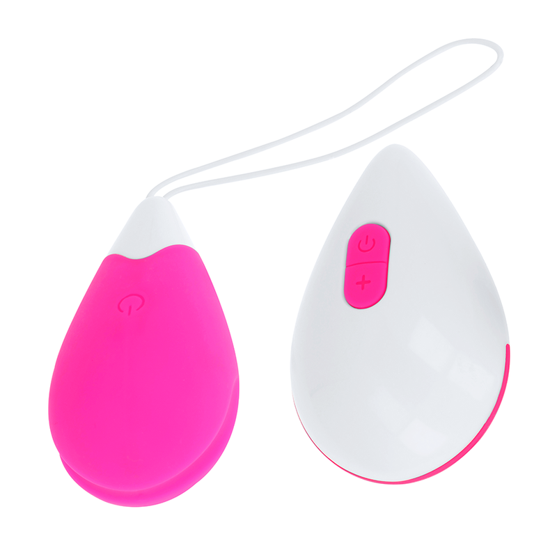 Œuf vibrant texturé 10 modes rose et blanc – OhMama
