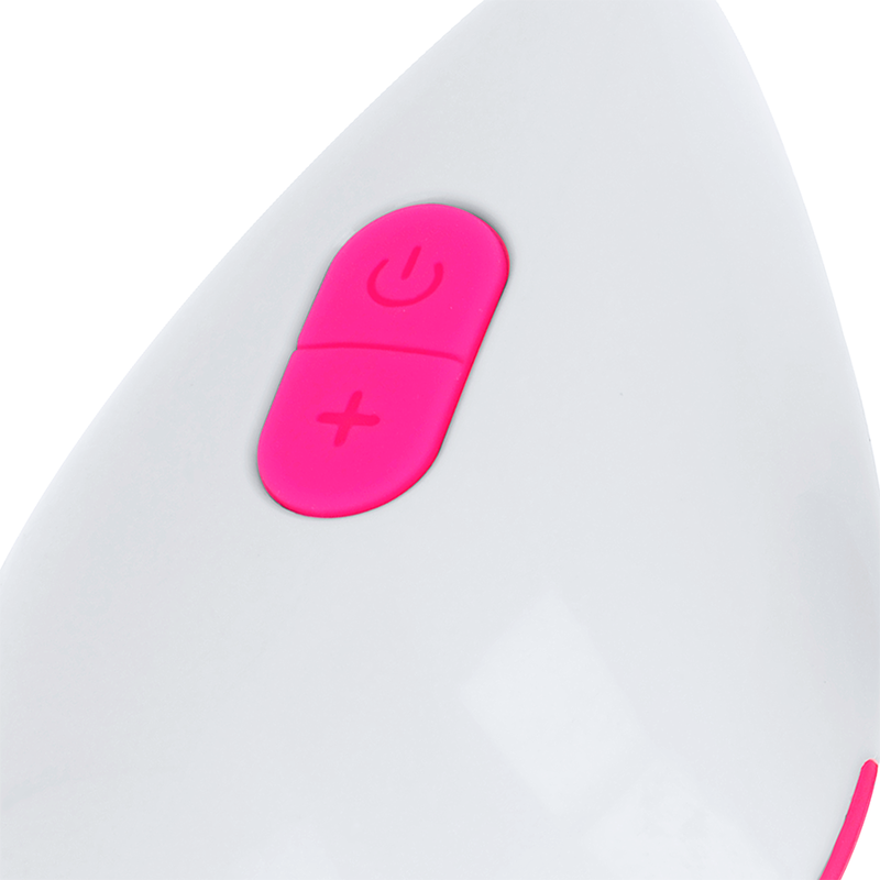 Œuf vibrant texturé 10 modes rose et blanc – OhMama