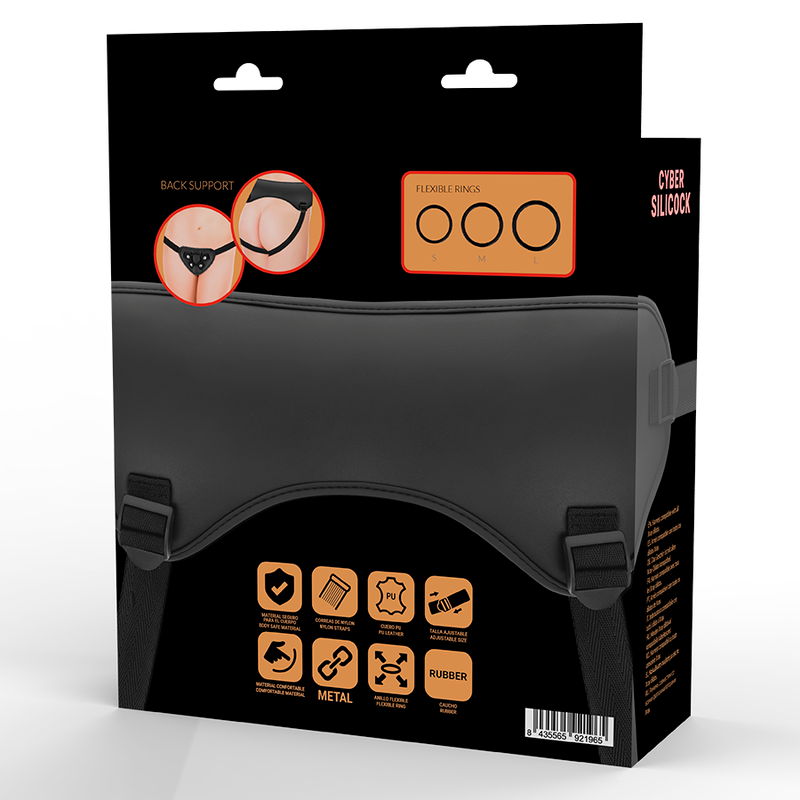 CYBER SILICOCK - HARNAIS SANGLES AVEC 3 ANNEAUX GRATUITS – vue 4