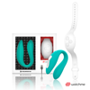 Vibrateur WatchMe Dual Pleasure aquamarine et blanc – WearWatch