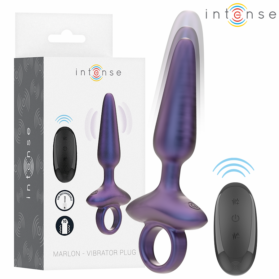 Plug anal vibrant Marlon Plug Anal Vibrant Modèle 4 Télécommande – Intense