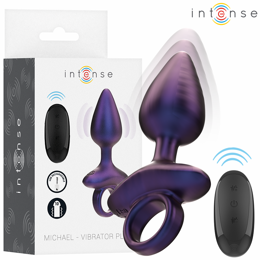 Plug anal vibrant Michael Plug Anal Vibrant Modèle 2 Télécommande – Intense