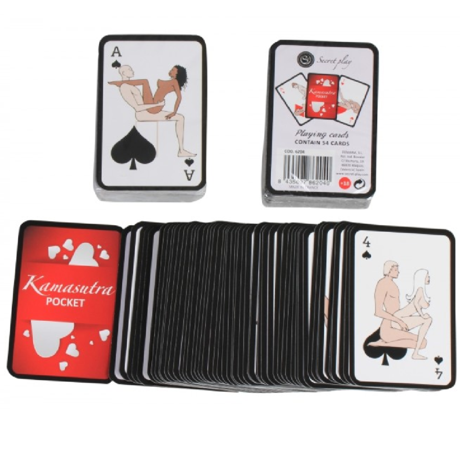 Jeu de 54 cartes Kamasutra de poche – Secretplay 100% Games