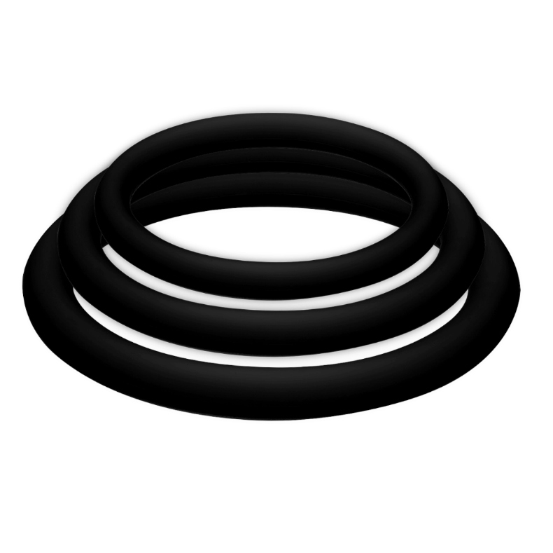 Lot d’anneaux péniens Potenzplus Trio noir – Joydivision