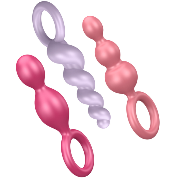 Lot de 3 plugs anaux tricolores – Satisfyer