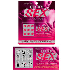 Lot de huit tickets Lucky Sex à gratter – Kheper Games
