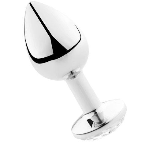 Plug anal Aluminium Cristal – Secretplay – 7 cm · Clair