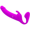 Gode pour harnais Zanini Strapless Strap-On 10 Vibrations Violet – Pretty Love