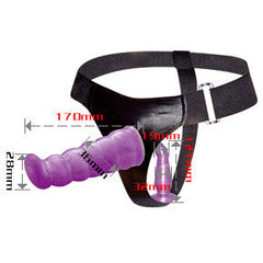 Harnais avec gode Gpoint lilas 17 cm – Baile, vue 1