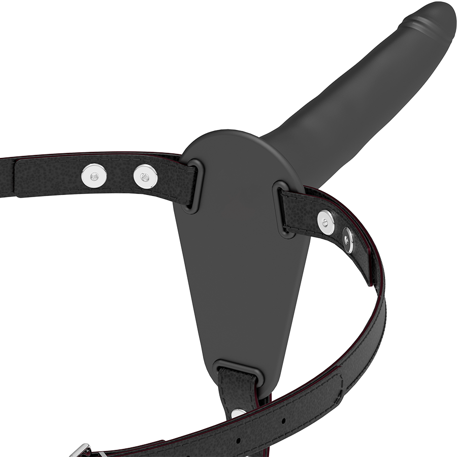 Harnais avec gode silicone noir 15 cm – Fetish Submissive, vue 1