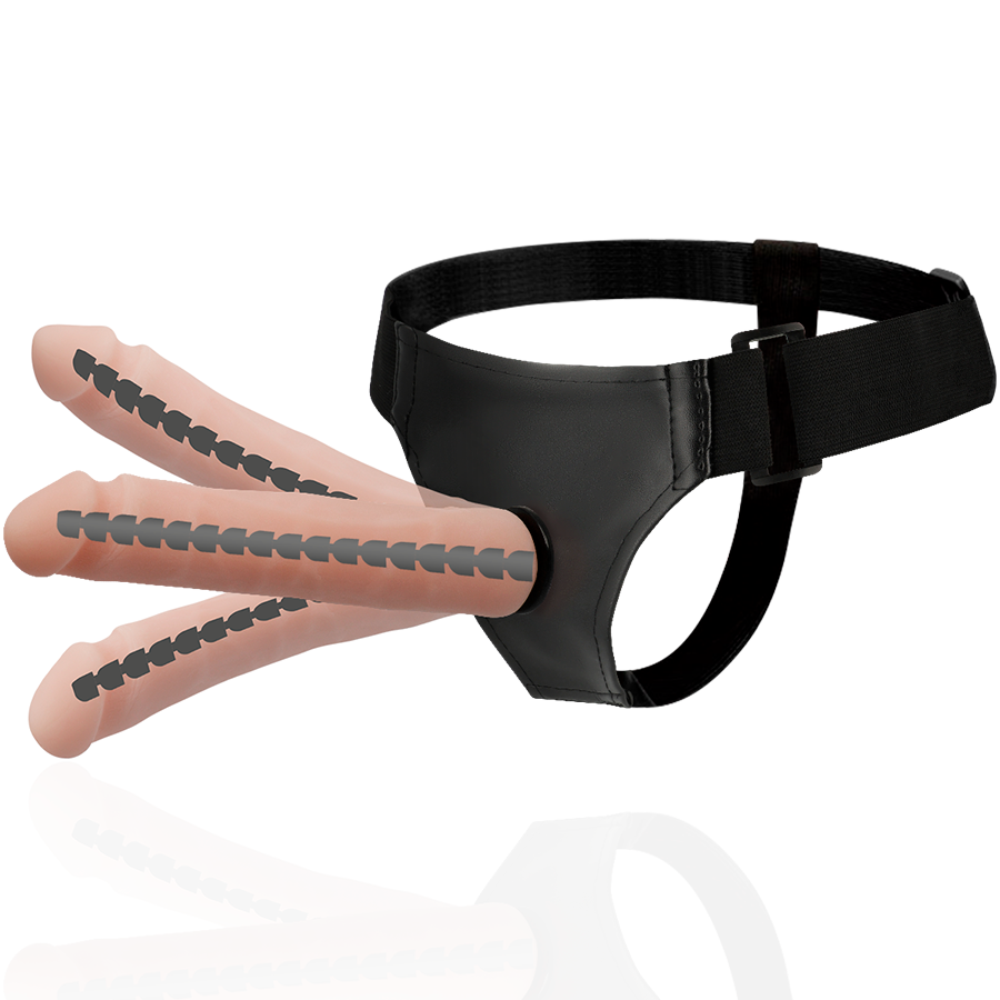 Harnais avec gode articulable Derick 22,5 cm – Harness Attraction, vue 1
