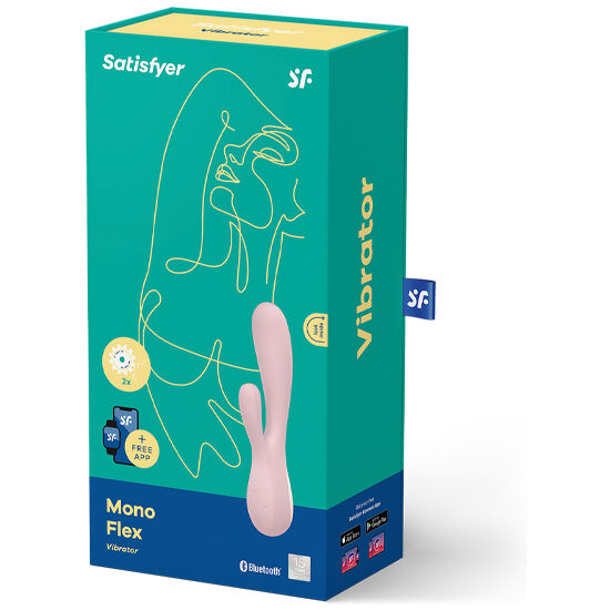 Vibromasseur connecté Mono Flex rose – Satisfyer, vue 4