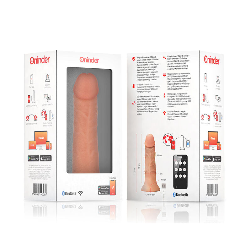 Gode vibrant Bogotá petit 17,5 cm – Oninder, vue 7