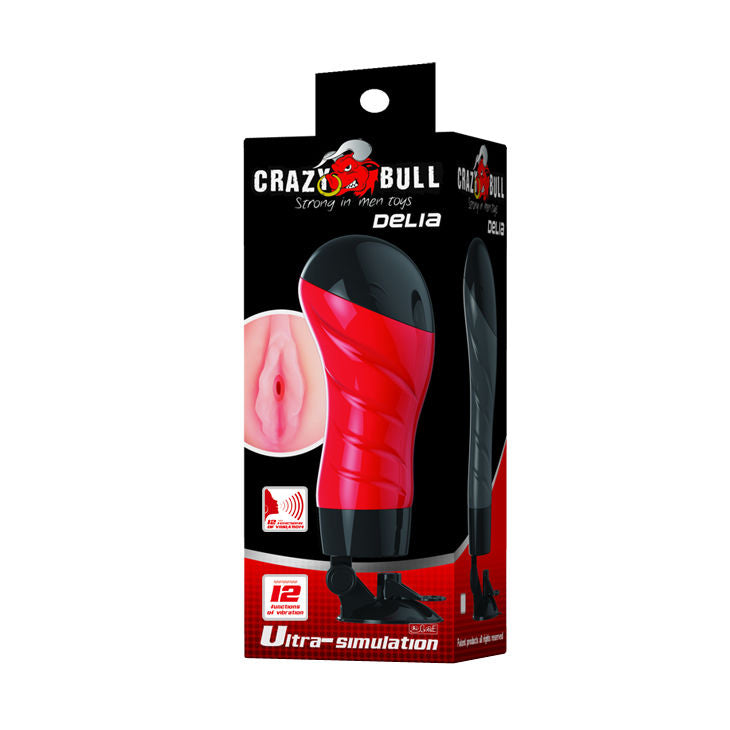 Masturbateur Delia vibrant avec ventouse – Crazy Bull — détail du modèle