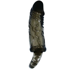 Gaine pénienne noire avec sangle 13,5 cm – Baile — vue sur fond blanc