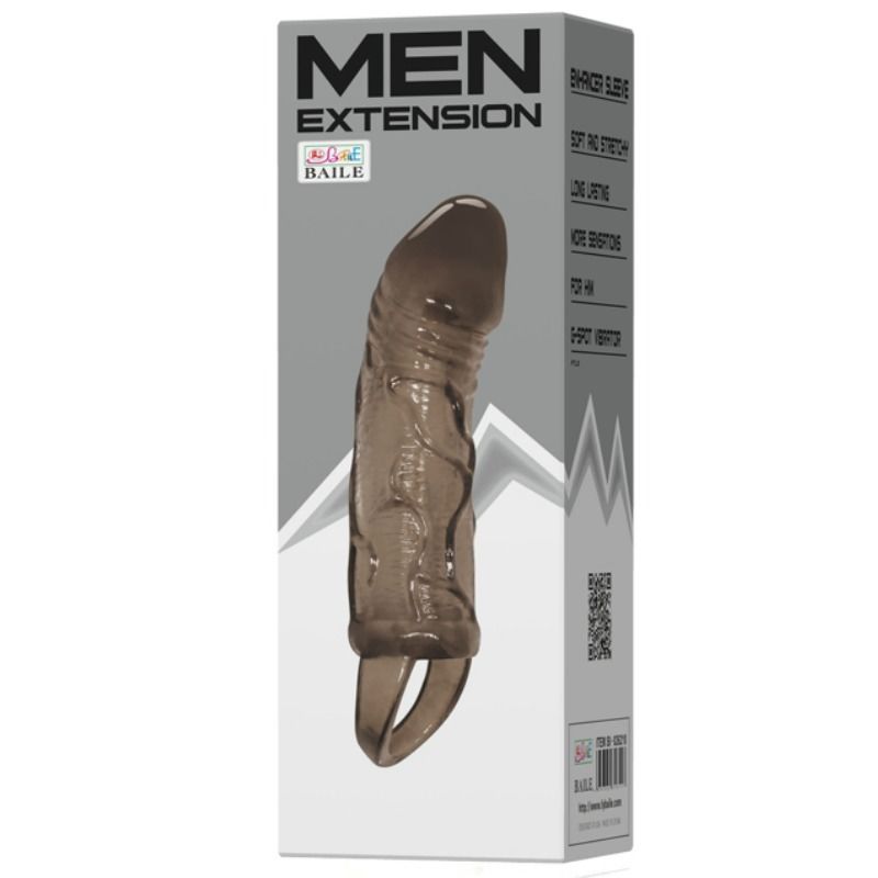 Gaine pénienne noire avec sangle 13,5 cm – Baile — détail du modèle
