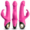 Vibromasseur rabbit Zing avec mouvement de poussée – Armony — fuchsia sur fond blanc