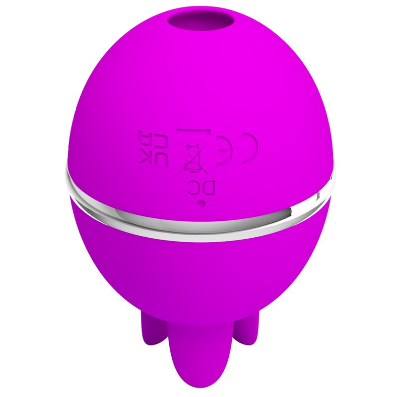 Stimulateur Gemini Ball violet à pulsations – Pretty Love – vue complémentaire