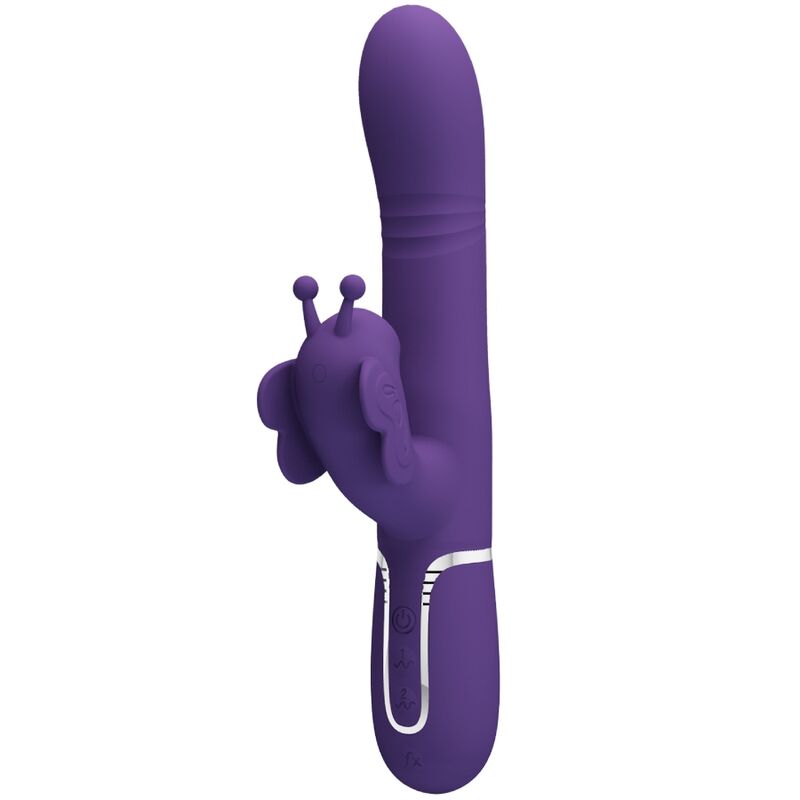 Vibromasseur rabbit Papillon 4 en 1 – Pretty Love – Violet