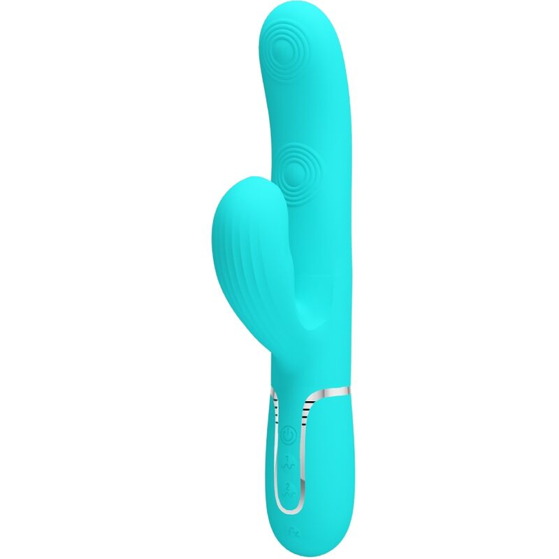 Vibromasseur rabbit Perlita rechargeable – Pretty Love – Aqua