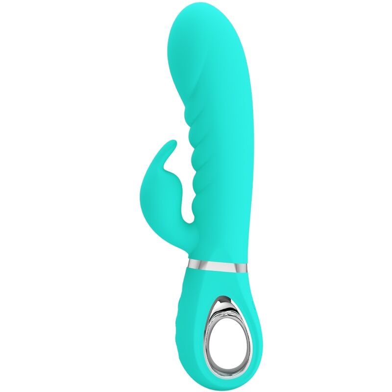 Vibromasseur rabbit Prescott rechargeable – Pretty Love – Aqua
