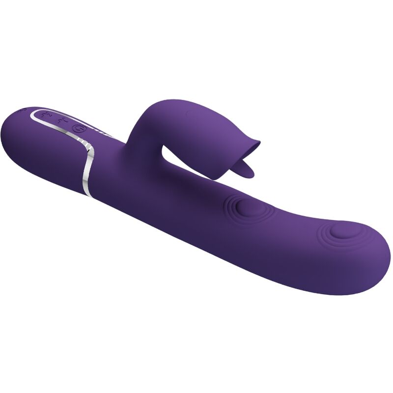 Vibromasseur rabbit Rabbit à languette mobile – Pretty Love – Violet